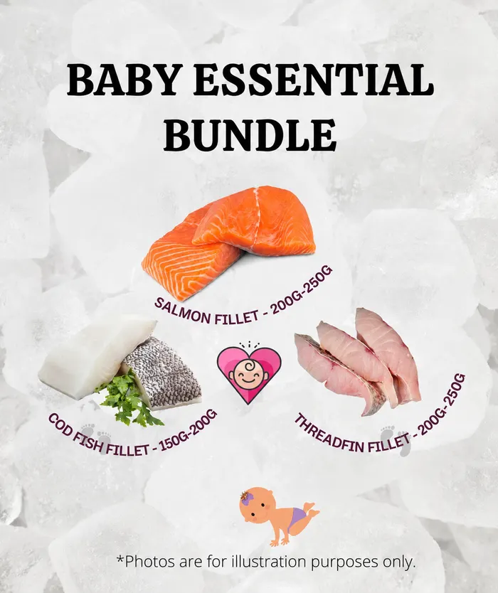 Baby essential bundle: salmon, cod and threadfin fillets