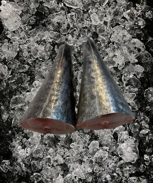 Batang tail meat on ice